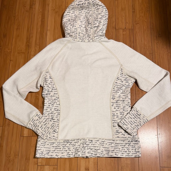 lululemon athletica White Hoodie with Black Script - Picture 5 of 16